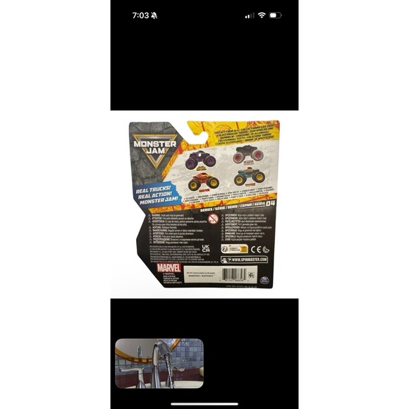 2025 MONSTER JAM SERIES 4 MARVEL ~WINTER SOLDIER~ MONSTER TRUCK 1:64 - Picture 2 of 2